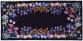 American Cottage HR008 Floral Garden Runner Black